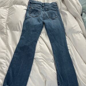 MOTHER insider crop step chew/dancing on coals